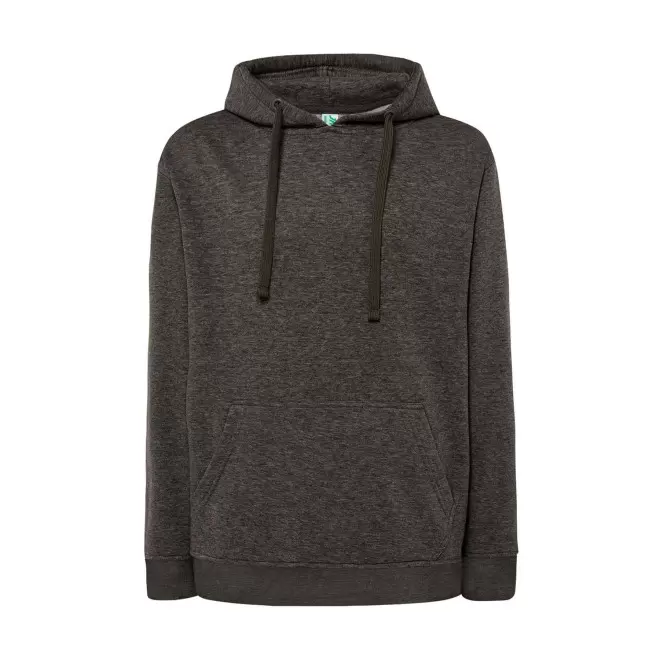 SWEAT-SHIRT MIXTE CAPUCHE JHK PERSONNALISABLE 'CORE 290' - noir chiné