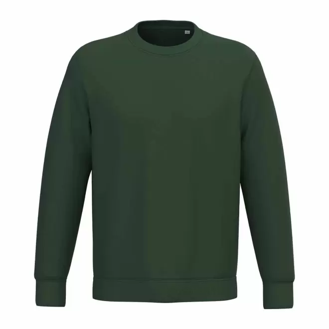 SWEAT-SHIRT MIXTE PERSONNALISABLE COL ROND 'NATIF' - vert sapin