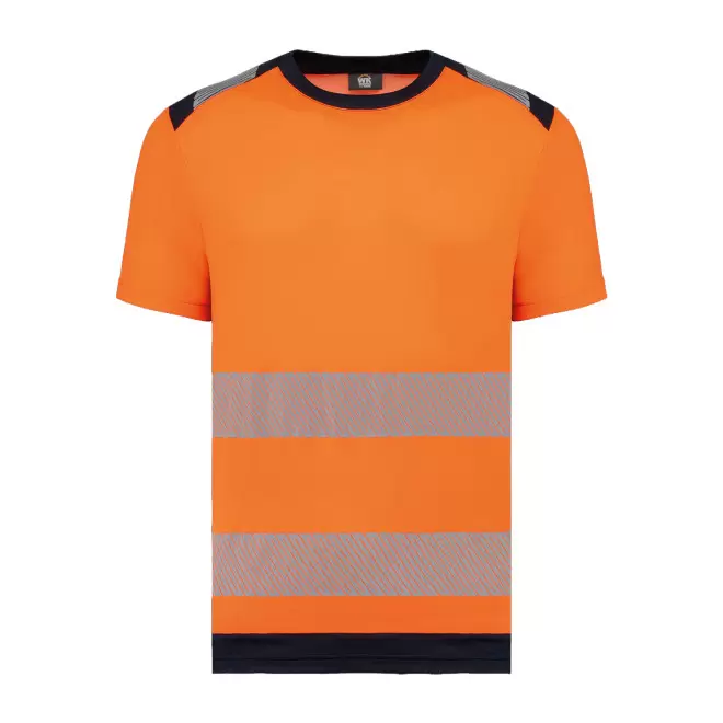 TEE-SHIRT DE SECURITE MIXTE PERSONNALISABLE 'BEACON' - orange fluo