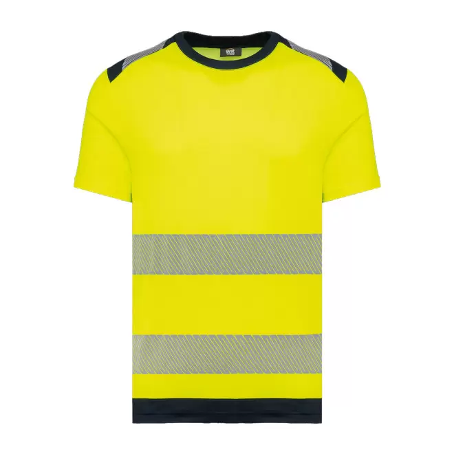 TEE-SHIRT DE SECURITE MIXTE PERSONNALISABLE 'BEACON' - jaune fluo