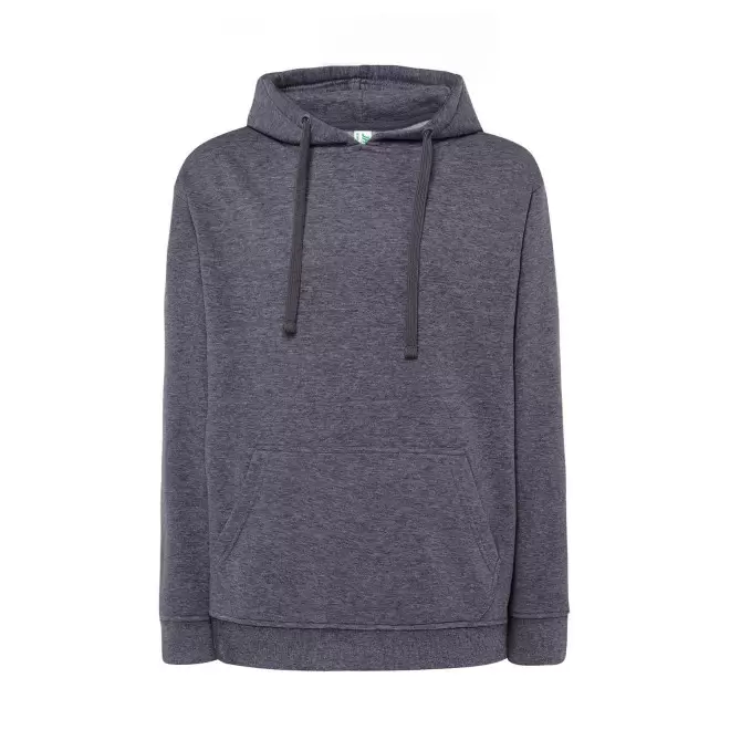 SWEAT-SHIRT MIXTE CAPUCHE JHK PERSONNALISABLE 'CORE 290' - marine chiné