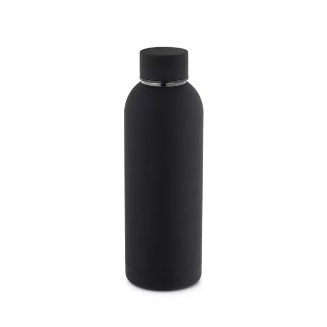 BOUTEILLE ISOTHERME 550ML PERSONNALISEE 'SPAZIO SOFT' - noir
