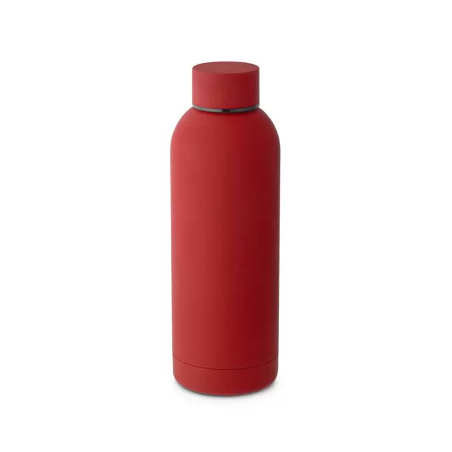 BOUTEILLE ISOTHERME 550ML PERSONNALISEE 'SPAZIO SOFT' - rouge