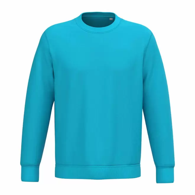 SWEAT-SHIRT MIXTE PERSONNALISABLE COL ROND 'NATIF' - bleu océan
