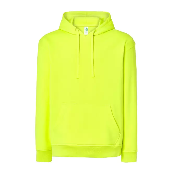 SWEAT-SHIRT MIXTE CAPUCHE JHK PERSONNALISABLE 'CORE 290' - jaune fluo