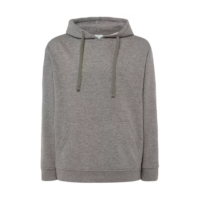 SWEAT-SHIRT MIXTE CAPUCHE JHK PERSONNALISABLE 'CORE 290' - gris chiné