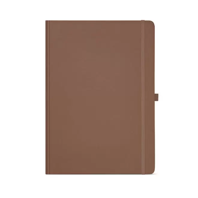 CARNET A4 CARTON RECYCLE PERSONNALISABLE 'ORMA' - marron
