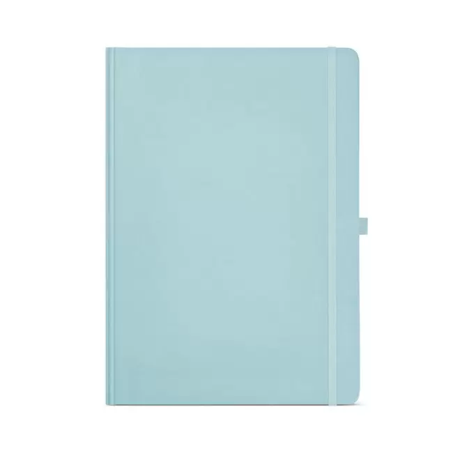 CARNET A4 CARTON RECYCLE PERSONNALISABLE 'ORMA' - bleu pastel
