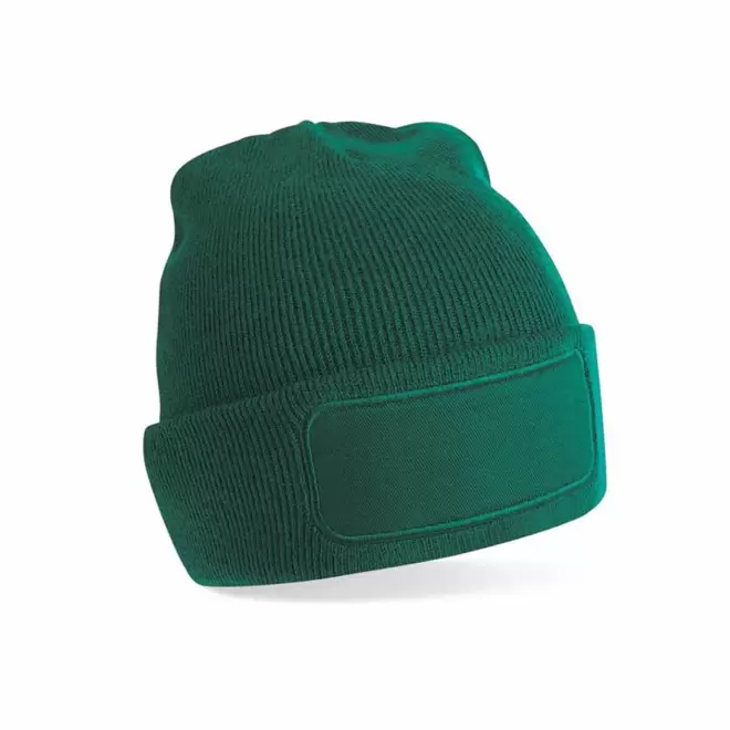 BONNET REVERS PERSONNALISABLE 'CAPELINO PATCH RECTANGLE' - vert bouteille