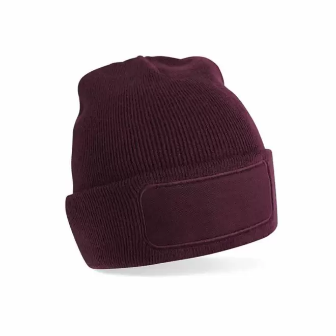 BONNET REVERS PERSONNALISABLE 'CAPELINO PATCH RECTANGLE' - bordeaux