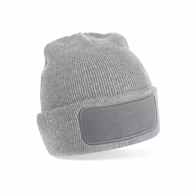 BONNET REVERS PERSONNALISABLE 'CAPELINO PATCH RECTANGLE' - gris clair