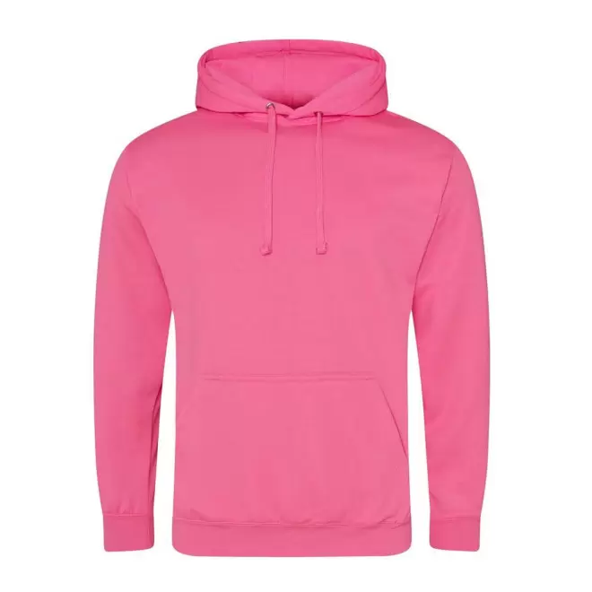 SWEAT CAPUCHE MIXTE PERSONNALISABLE 'HOODIE FLUO' - rose