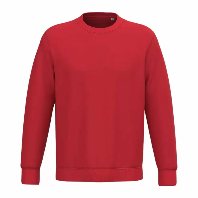 SWEAT-SHIRT MIXTE PERSONNALISABLE COL ROND 'NATIF' - rouge vif