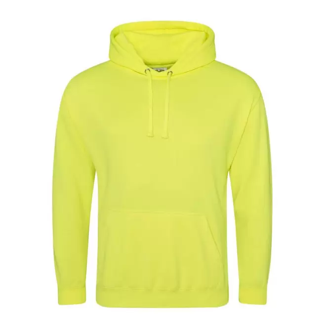 SWEAT CAPUCHE MIXTE PERSONNALISABLE 'HOODIE FLUO' - jaune