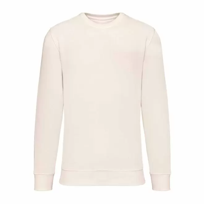 SWEAT-SHIRT MIXTE PERSONNALISABLE COL ROND 'NATIF' - crème