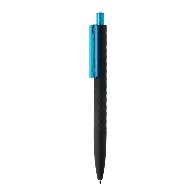 STYLO SOFT TOUCH PERSONNALISÉ 'RIYA BLACK' - bleu