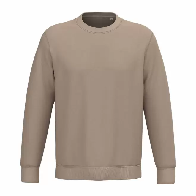 SWEAT-SHIRT MIXTE PERSONNALISABLE COL ROND 'NATIF' - sable