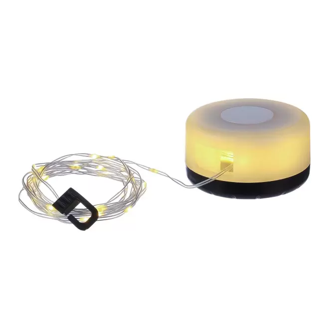 GUIRLANDE LUMINEUSE RETRACTABLE PERSONNALISABLE 'LAMPING' - noir