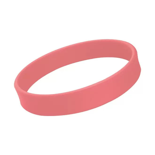 BRACELET SILICONE PUBLICITAIRE OCTOBRE ROSE 'UNION' - rose saumon