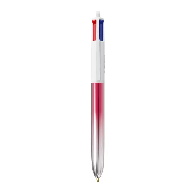 EXP 72H - STYLO BIC 4 COULEURS 'BICOLOR' - rose