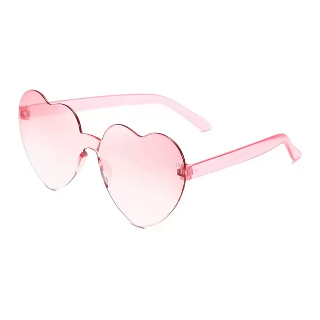LUNETTES COEUR PERSONNALISABLES 'FIESTANI' - rose clair