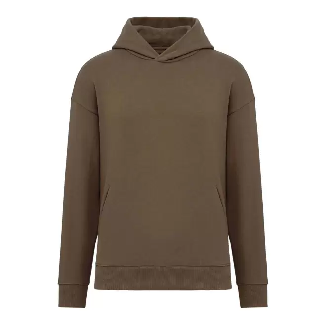 SWEAT-SHIRT PERSONNALISABLE MIXTE OVERSIZE 'OBEBI SPIRIT' - chocolat