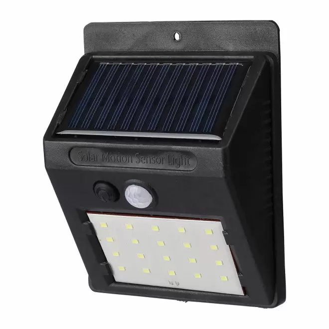 LAMPE SOLAIRE PERSONNALISABLE A CAPTEUR 'SURVEIL' - noir