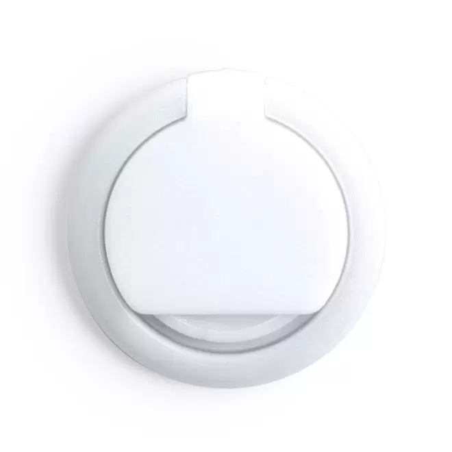 SUPPORT TELEPHONE 2 EN 1 JETON PERSONNALISABLE 'DITEL' - blanc