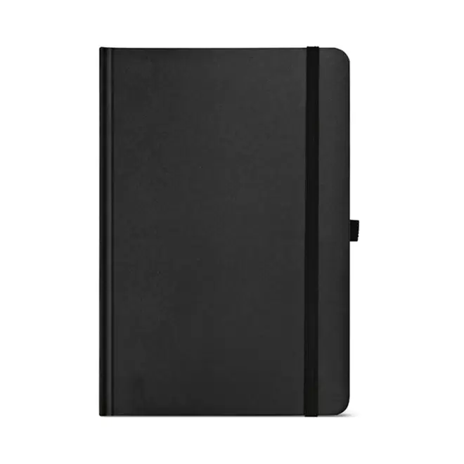 CARNET A5 CARTON RECYCLE PERSONNALISABLE 'ORMA' - noir