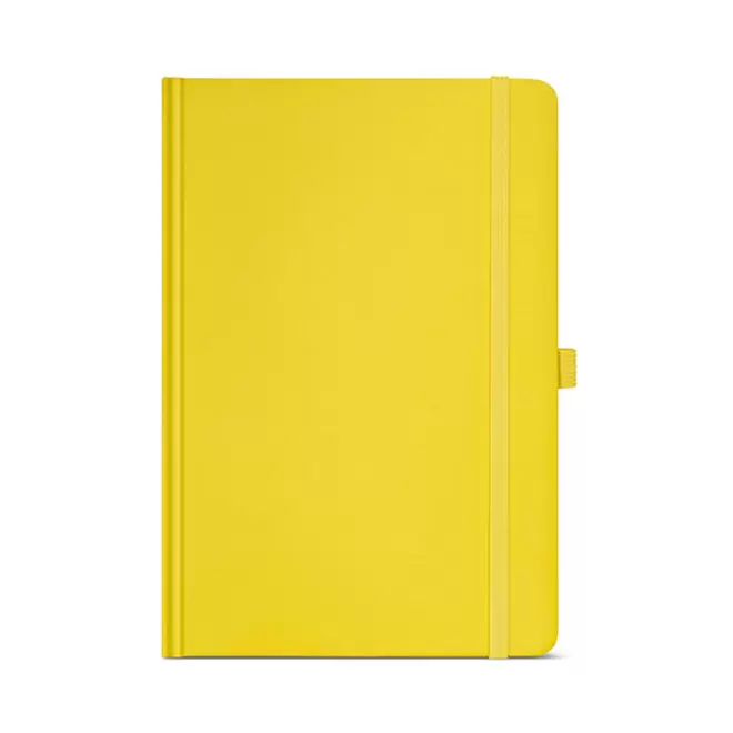 CARNET A5 CARTON RECYCLE PERSONNALISABLE 'ORMA' - jaune