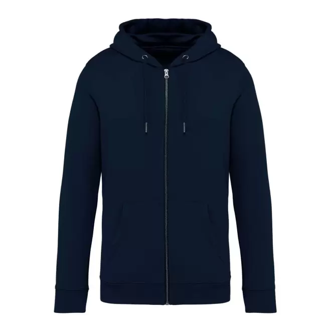 SWEAT-SHIRT MIXTE ZIPPE PERSONNALISABLE 'NATIF' - bleu marine
