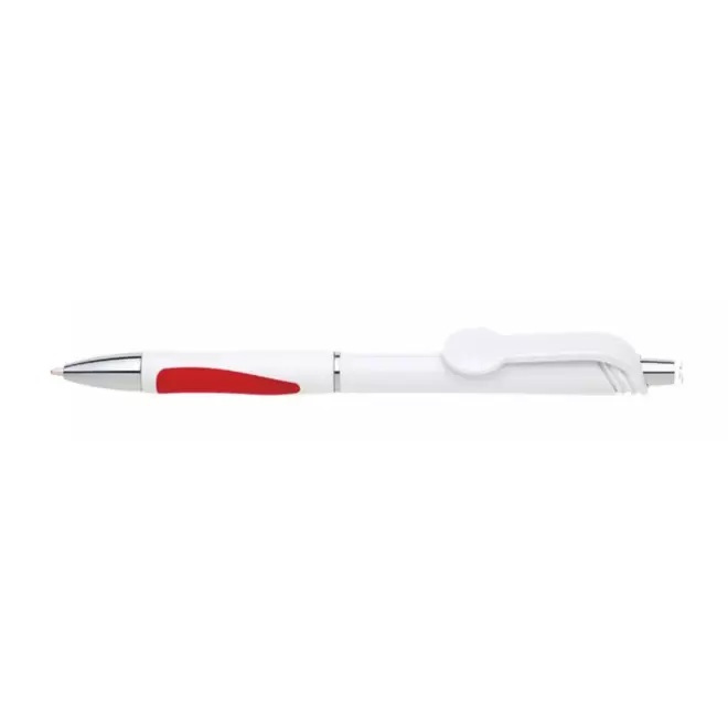 STYLO PERSONNALISABLE 'SRIVI ROND' - blanc/rouge