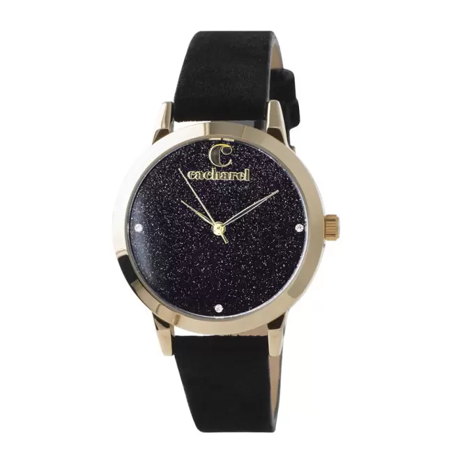 MONTRE ANALOGIQUE FEMME CACHAREL® 'MONTMARTRE' - noir