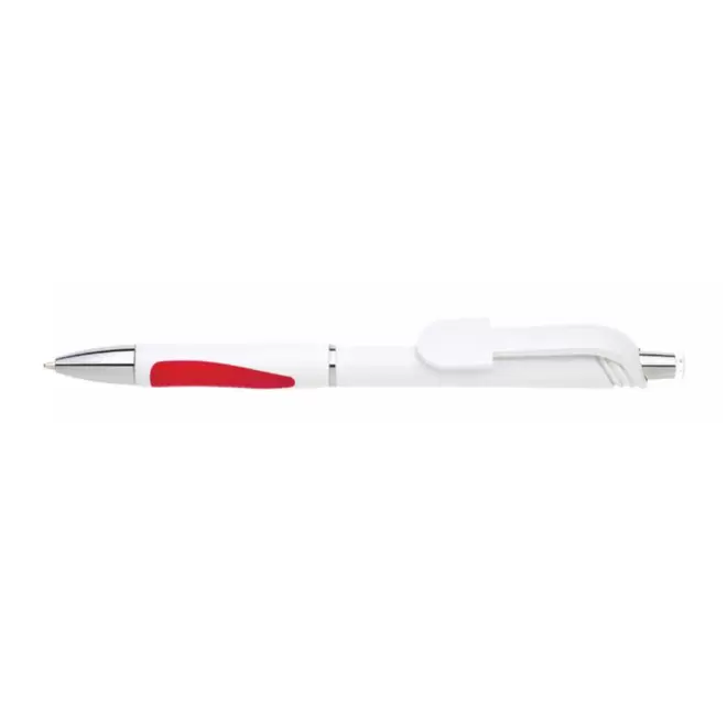 STYLO PERSONNALISABLE 'SCRIVI' - blanc/rouge