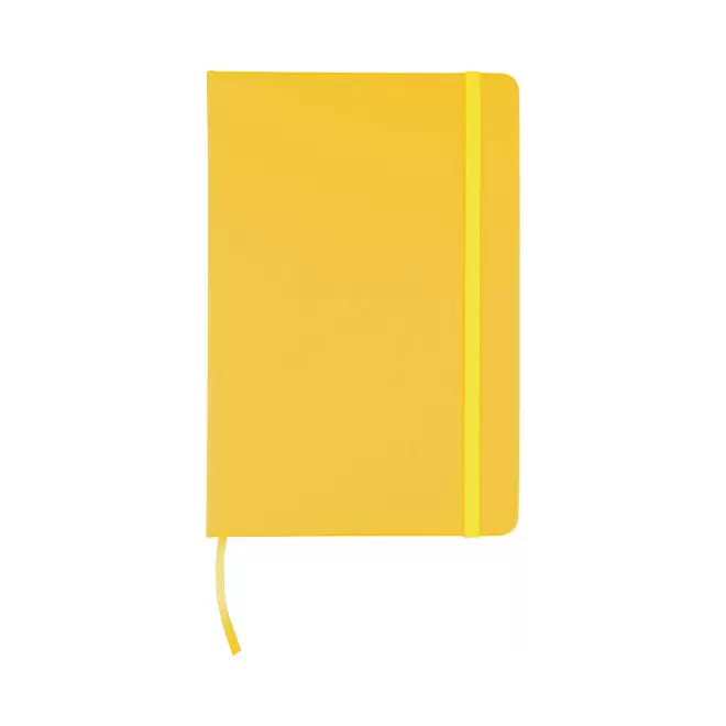CARNET A5 EN PU RECYCLE PERSONNALISE 'LUGGATE' - jaune