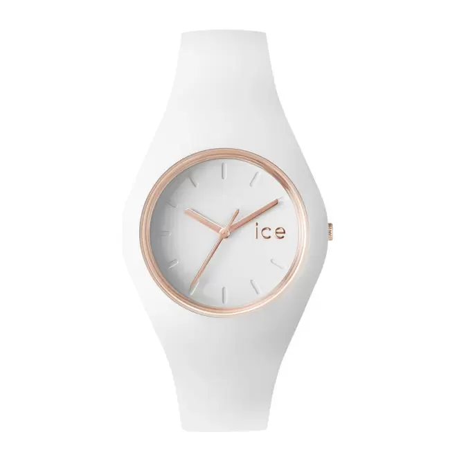 MONTRE ANALOGIQUE ICE WATCH® 'ICE GLAM' - blanc, doré rose