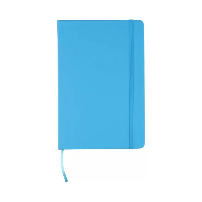 CARNET A5 EN PU RECYCLE PERSONNALISE 'LUGGATE' - bleu clair