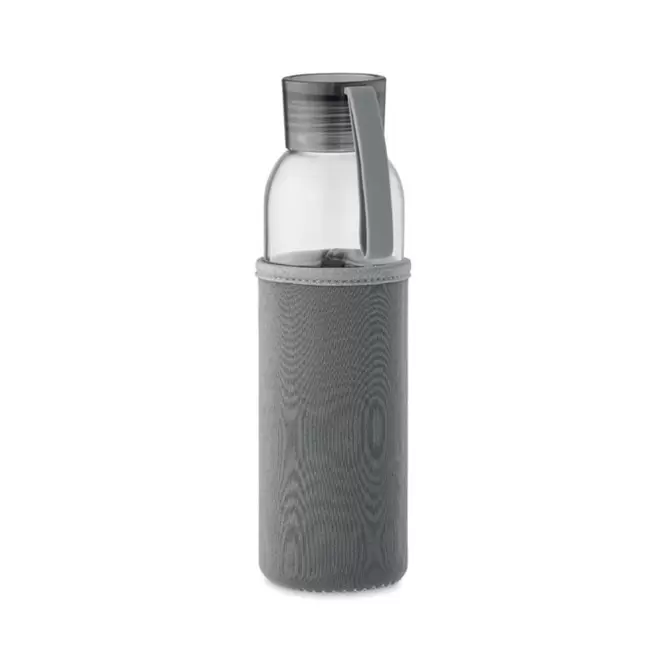 BOUTEILLE VERRE RECYCLE PERSONNALISABLE 'KILIMANDJARO' - gris fonce