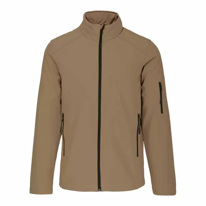 VESTE SOFTSHELL HOMME PERSONNALISABLE 'KARISOFT' - camel