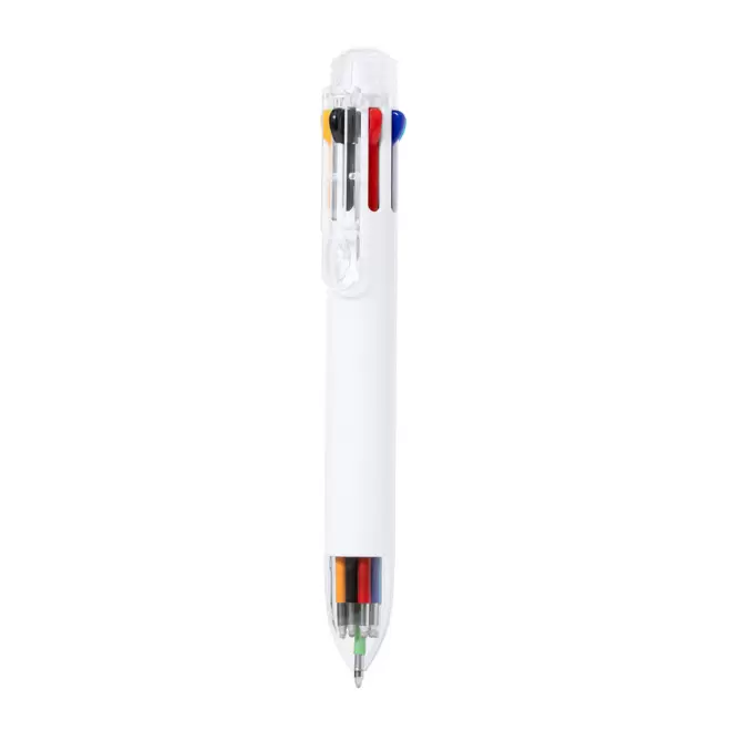 STYLO MULTICOULEURS PERSONNALISE 'LUGE'  - blanc