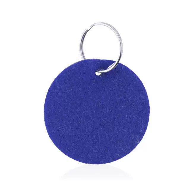 PORTE-CLES PERSONNALISE EN FEUTRINE 'DAMSI' - bleu