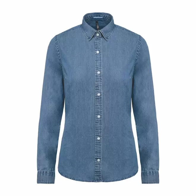 CHEMISE FEMME PERSONNALISEE 'URBAN DENIM' - denim