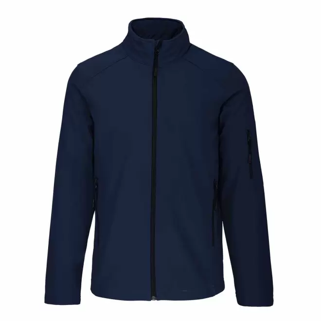 VESTE SOFTSHELL HOMME PERSONNALISABLE 'KARISOFT' - bleu marine