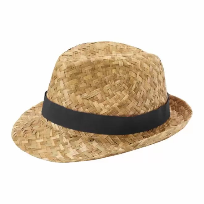 RAPIDE 4 JOURS - CHAPEAU PAILLE PERSONNALISE 'PRICA'  - noir