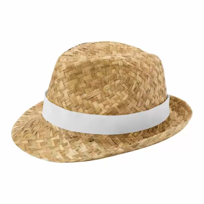 RAPIDE 4 JOURS - CHAPEAU PAILLE PERSONNALISE 'PRICA'  - blanc