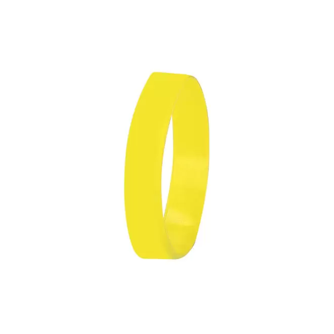 BRACELET SILICONE PERSONNALISE ENFANT 'FESTIVAL KIDS' - jaune