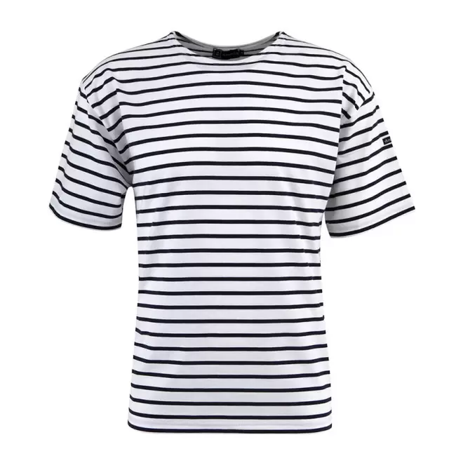 MARINIÈRE HOMME MANCHES COURTES ARMOR LUX® 'THEVIEC' - blanc/marine