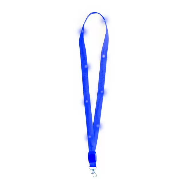 TOUR DE COU LED PERSONNALISABLE 'LUNGO FLASHY' - bleu