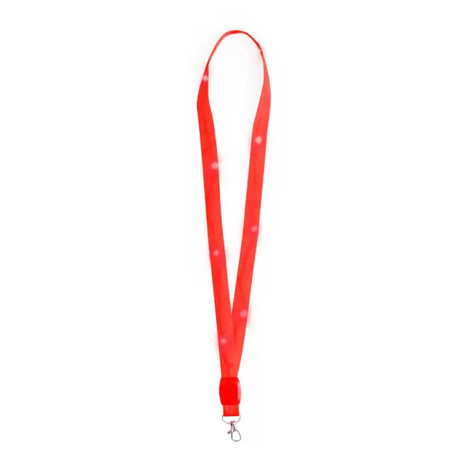 TOUR DE COU LED PERSONNALISABLE 'LUNGO FLASHY' - rouge