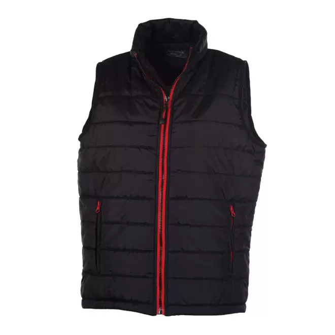 BODYWARMER FEMME PEN DUICK® 'CITY' - noir/rouge